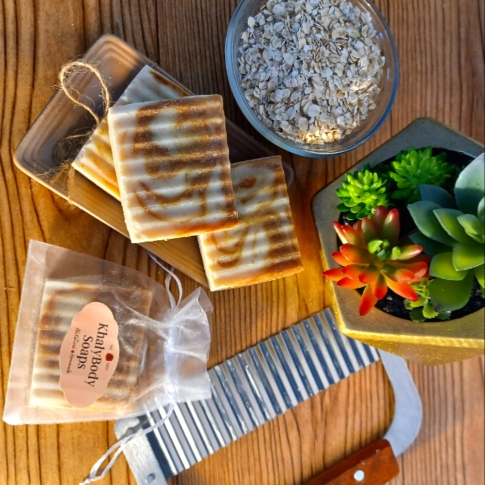 Turmeric & Oatmeal Soap - Orange Essential Oil